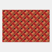 Cute Tiger Chinese Year Zodiac Birthday WP3P Inpakpapier Vel (Voorkant 2)