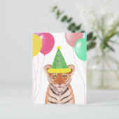 Cute Tiger Cub Illustration Briefkaart (Staand voorkant)