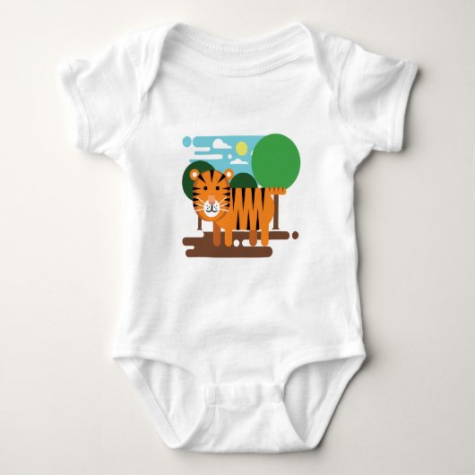 Cute Tiger Cub Romper (Voorkant)