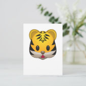 Cute Tiger Emoji Briefkaart (Staand voorkant)