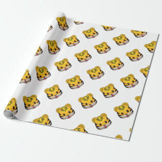 Cute Tiger Emoji Cadeaupapier