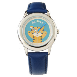Cute Tiger - Gepersonaliseerde Kinderen Horloge