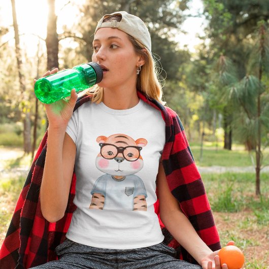 Cute Tiger Illustration T-Shirt