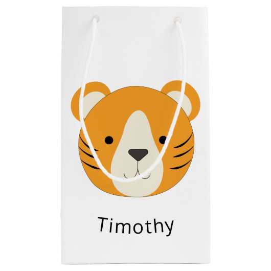 Cute Tiger Klein Cadeauzakje (Achterkant)