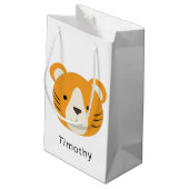 Cute Tiger Klein Cadeauzakje (Achterkant Gekanteld)