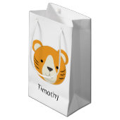 Cute Tiger Klein Cadeauzakje (Voorkant Gekanteld)