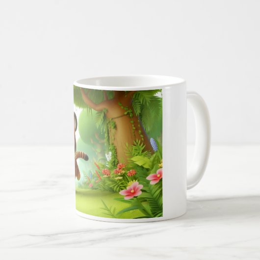 Cute Tiger Koffiemok (Voorkant rechts)