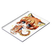 Cute Tiger Love-laptop Notitieboek (Linkerzijde)