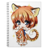 Cute Tiger Love-laptop Notitieboek (Voorkant)
