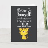Cute Tiger Lover Cards Funny Animal Wlidlife Humor Kaart (Voorkant)