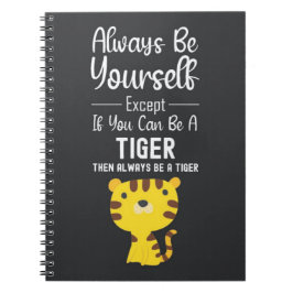 Cute Tiger Lover Gifts Animal Wildlife Funny Humor Notitieboek