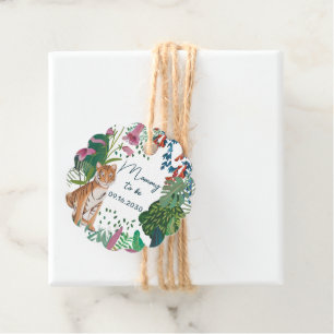 Cute Tiger Safari Moederschap Baby Shower Bedankjes Labels