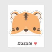 Cute Tiger Sticker (Vel)