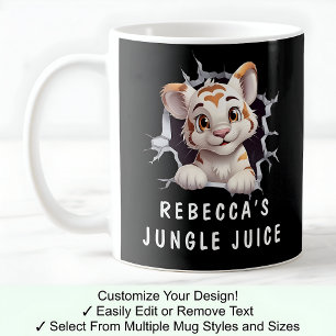 Cute Tijger In Een Mok! Nieuwigheid Voor Tijgerlie Koffiemok