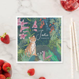 Cute Tijger Jungle Nieuwe Baby Shower    Servet