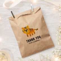 Cute Tijger Kinderen Verjaardagsfeestje