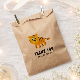 Cute Tijger Kinderen Verjaardagsfeestje Bedankzakje