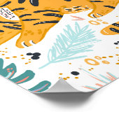 Cute Tijger Kunst Poster (Hoek)