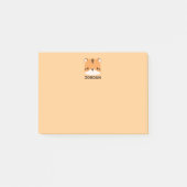 Cute Tijger met gepersonaliseerde naam Post-it® Notes (Voorkant)