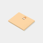 Cute Tijger met gepersonaliseerde naam Post-it® Notes (Schuin)