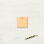 Cute Tijger met Gepersonaliseerde Naam Post-it® Notes (Op bureau)