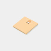 Cute Tijger met Gepersonaliseerde Naam Post-it® Notes (Schuin)
