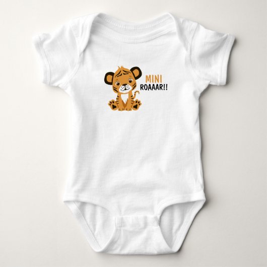 Cute Tijger Mini Roar Baby Romper (Voorkant)