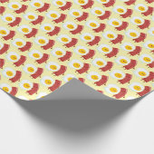 Cute tiled eggs bacon pattern cadeaupapier (Hoek)