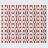 Cute tiled ladybug pattern cadeaupapier (Vlak)