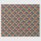 Cute tiled melting ice cream pattern  cadeaupapier (Vlak)