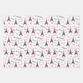 Cute tiled Paris patroonpartij Inpakpapier Vel (Voorkant 2)