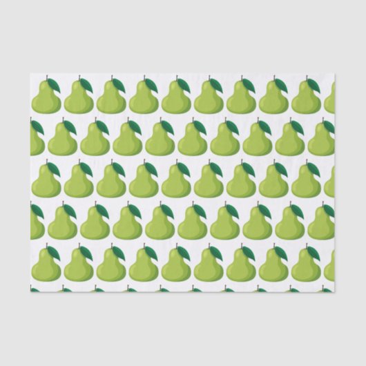 Cute tiled pear Festival party Tissuepapier (Voorkant)