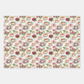 Cute tiled tea party inpakpapier vel (Voorkant)