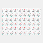 Cute tiled verpleegster inpakpapier vel (Voorkant 3)