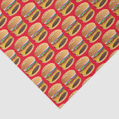 Cute tiling-hamburger-patroonpartij tissuepapier (Detail)