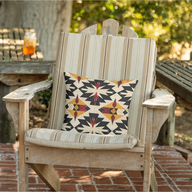 Cute tiling Southwestern patroon Buitenkussen (Stoel)