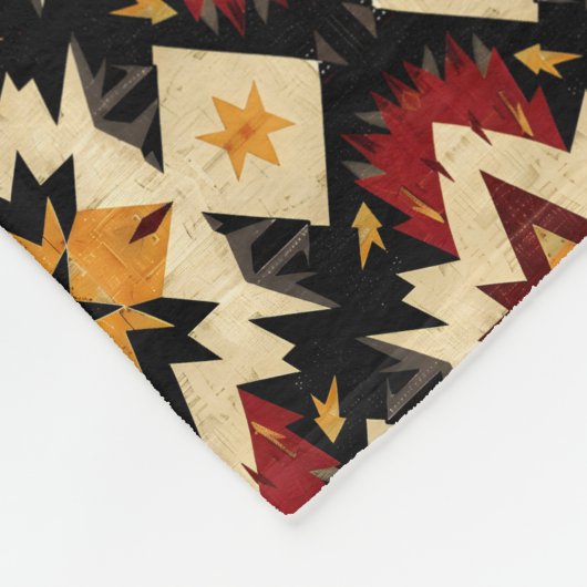 Cute tiling Southwestern patroon Fleece Deken (Hoek)