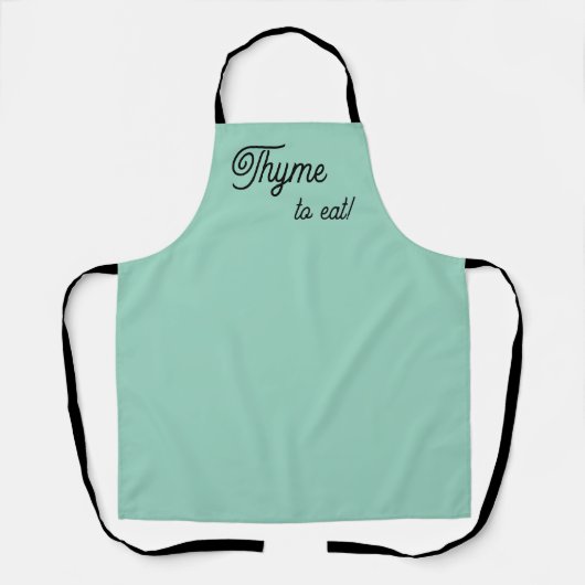 Cute Time to Eat Thyme Spice Pun Schort (Voorkant)