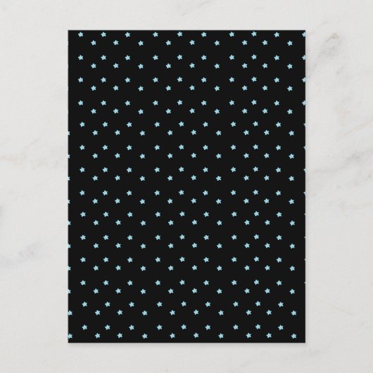 Cute Tiny Blue Stars Briefkaart (Voorkant)