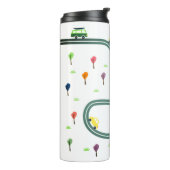 Cute Tiny Cars Reizen op weg Thermosbeker (Gedraaid links)