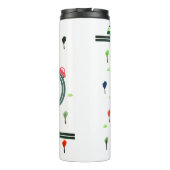 Cute Tiny Cars Reizen op weg Thermosbeker (Achterkant)