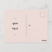 Cute, tiny, fluffy puppy surrounded by flowers briefkaart (Achterkant)