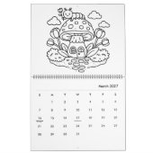 Cute Tiny Gardens Coloring Calendar Kalender (Mar 2027)