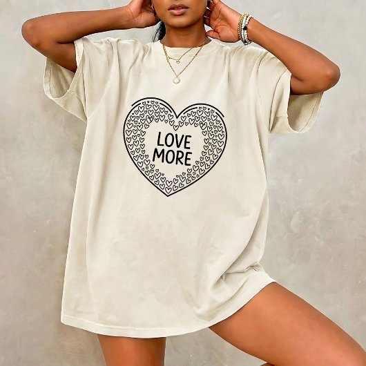 Cute Tiny Heart Positieve Quote T-Shirt