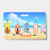 Cute Tiny Strandhuisjes Thunder_Cove Badge (Achterkant)