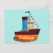Cute Tiny Tugboat Thunder-Cove Briefkaart (Voorkant)