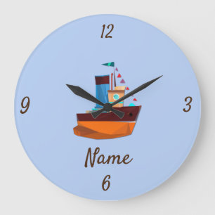 Cute Tiny Tugboat Thunder-Cove Grote Klok