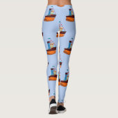 Cute Tiny Tugboat Thunder-Cove Leggings (Achterkant)