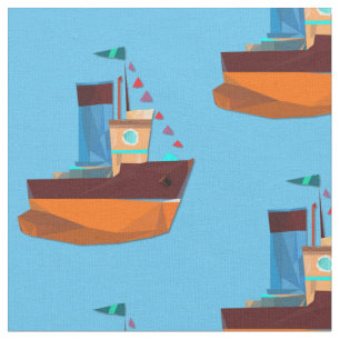 Cute Tiny Tugboat Thunder-Cove Stof