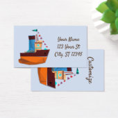 Cute Tiny Tugboat Thunder-Cove Visitekaartje (Bureau)
